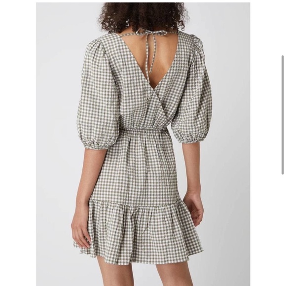 MANGO Gingham Wrap Dress - Picture 7 of 10